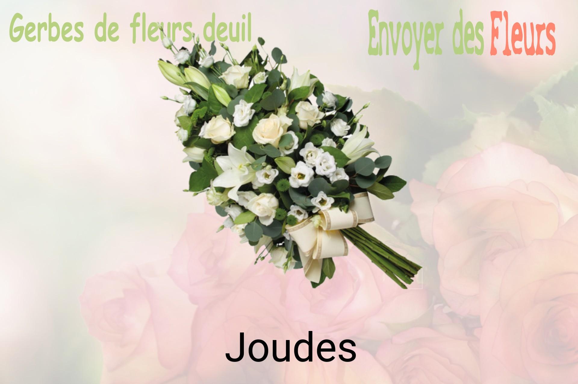 Gerbe de fleurs de deuil livrée à Joudes